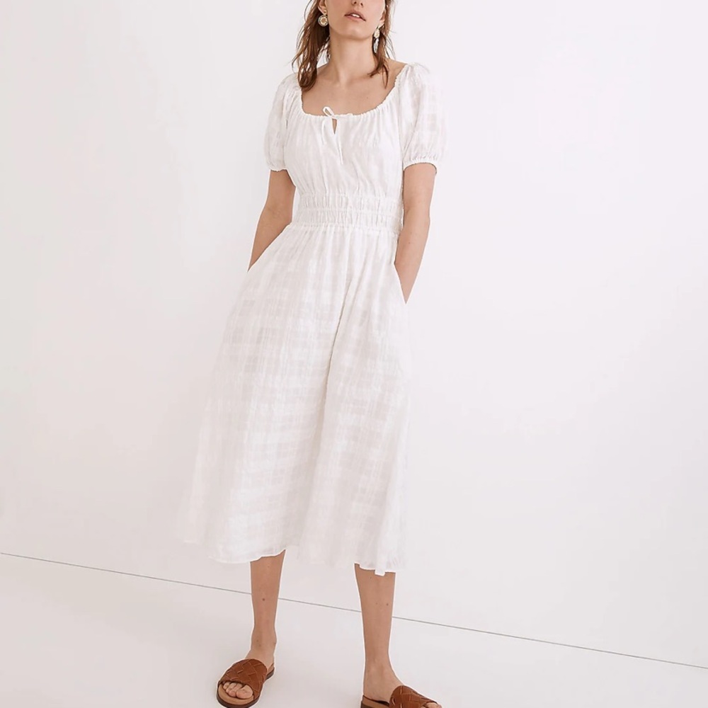Madewell Sophia Cotton Midi Dress